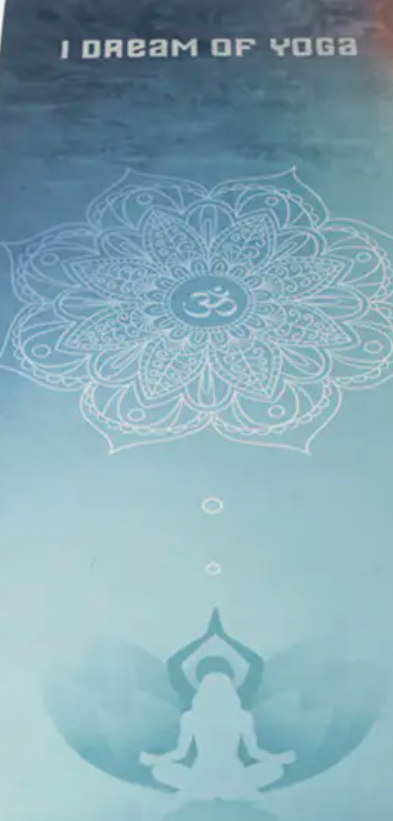 Rubber yoga mat with custom logo