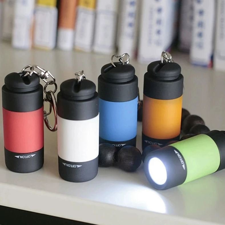 MINI USB Rechargeable Flashlight Keychain Torch Finger Light Camping Light Suitable for Doctor Reading Outdoor     