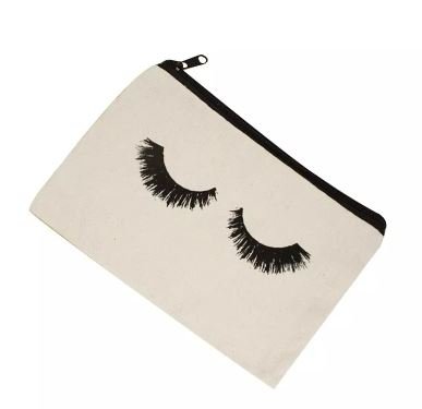 Custom Pouch Travel Cute Canvas Cosmetic Bag