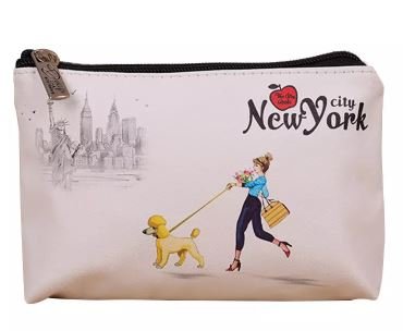 Durable Quality Cheap White Natural Blank Canvas Cosmetic Bag with Zipper 