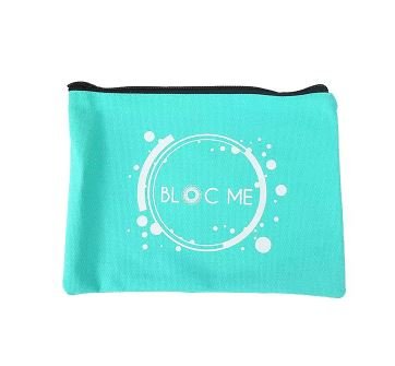 Customized Small Zipper Woman Makeup Canvas Cosmetic Bag with Logo 