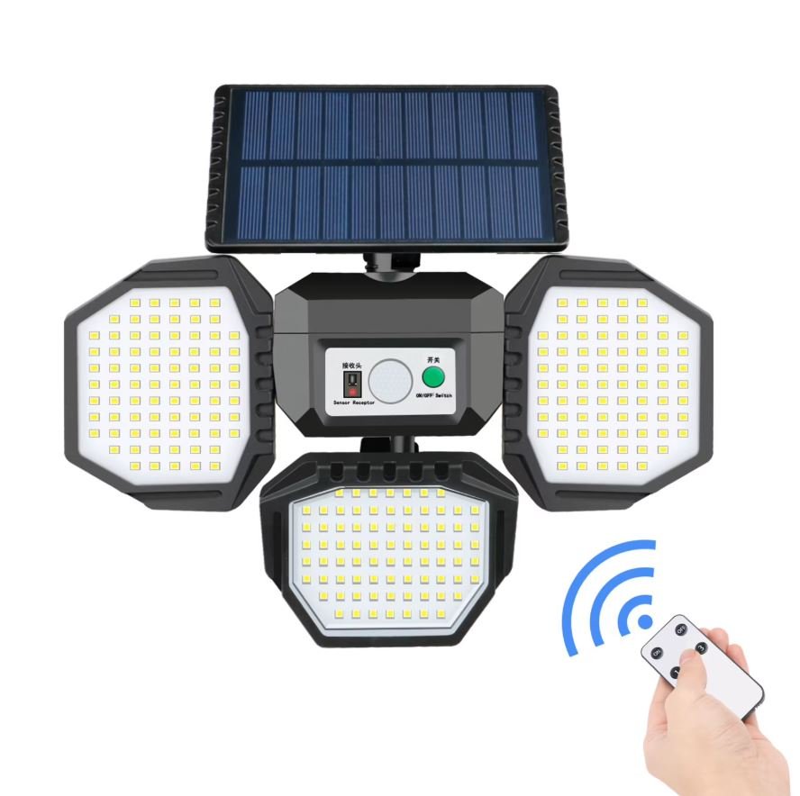 Led Solar Powered Led Garden Fence Motion Sensor Wall Light Security Lights Outdoor Ip65 Waterproof Wall Mounted Solar Lights