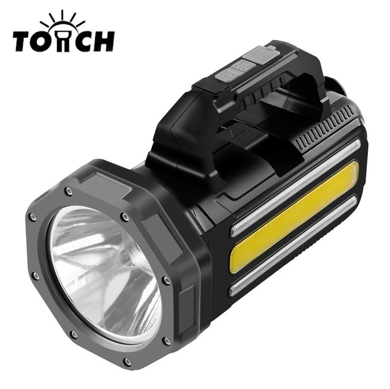 Hand Crank Rechargeable LED Work Light Emergency Flashlight Portable Tool Light for Outdoor Camping Repair and Power Failure Use