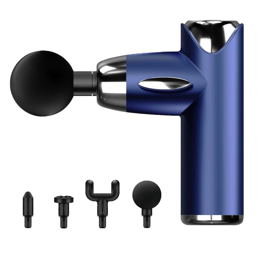 Mini Massage Gun Cheaper 6 Speed Relax Pink Red Green 4 Head Deep Tissue Muscle Massager Portable Massage Gun